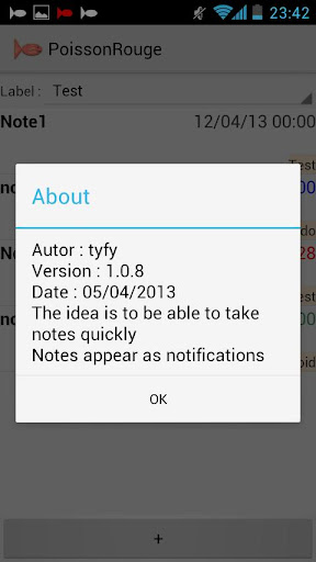 Android application PoissonRouge screenshort