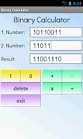 screenshot of Binary Calculator Pro