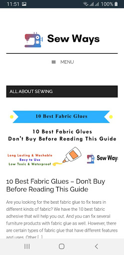 Android application SewWays - Best Sewing Machines screenshort
