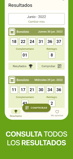 BONOLOTO Escáner y Resultados Screen 2