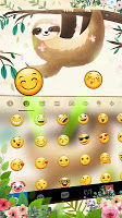 screenshot of Smiling Sloth Keyboard Theme