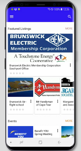 Android application Southport Oak Island Chamber screenshort
