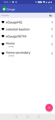 Android application eGauge screenshort