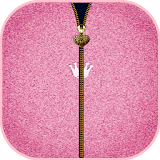 Luxury Pink Zipper Screen Lock icon