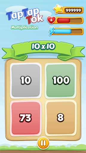 TapTapTok Multiplication Screen 2