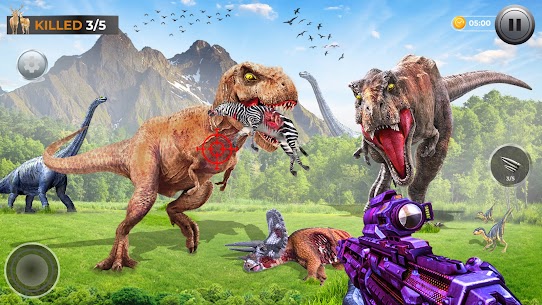 دينو هنتر : ألعاب الديناصورات 5