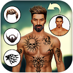 Cover Image of Download Man Tattoo & Hairstyle Editor  APK