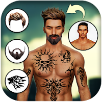 Man Tattoo & Hairstyle Editor