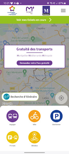 Android application M'Ticket - TaM mobile ticket screenshort
