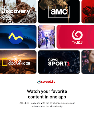 Screenshot of SWEET.TV - TV and movies