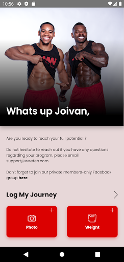 Android application Wades Workout with Traineverha screenshort