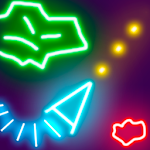 Cover Image of Download Glow Asteroids Meteor Shooter  APK