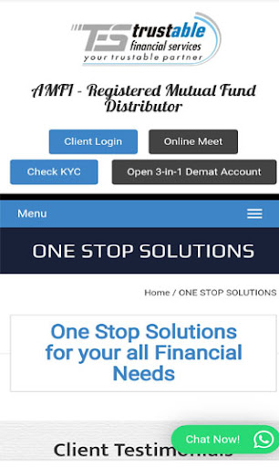 Android application Trustable Financial Services screenshort