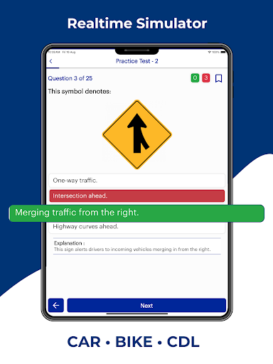 Screenshot of Utah DLD Permit Practice Test