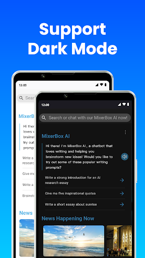 Screenshot of MixerBox AI: Chat AI Browser