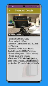 FATORK Mini Projector Guide