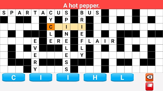 Crossword Puzzle Screenshot