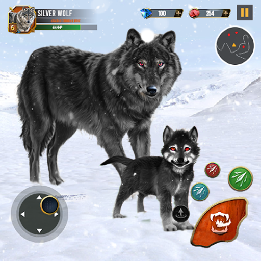Wild Wolf Simulator Wolf Games logo