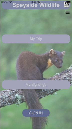 Android application Speyside Wildlife screenshort