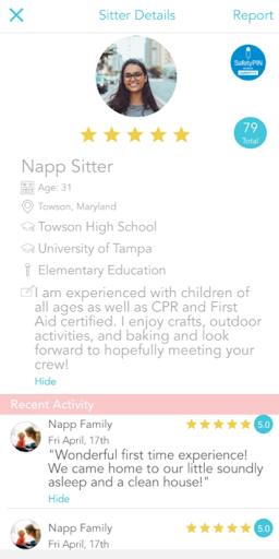 Android application Napp screenshort