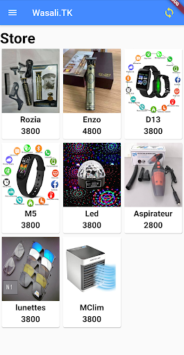 Android application Wasali.TK screenshort