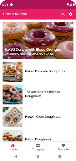 Android application Easy Donuts Recipe screenshort