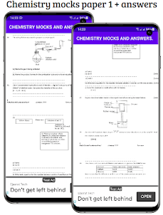 Chemistry: mocks and answers