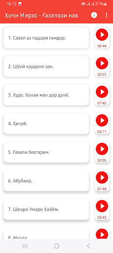 Ҳоҷи Мирзо - Ғазалҳои нав. Screen 2