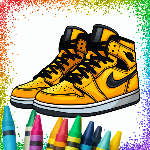 Sneakers Coloring Book Glitter Download on Windows