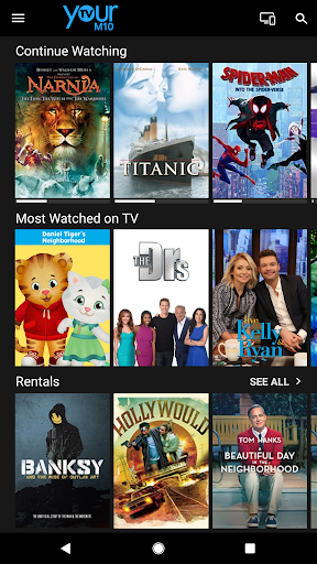 Android application Westman InfiniTV screenshort