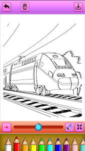 coloring train game