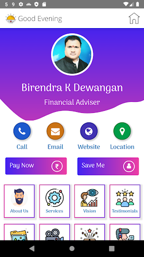 Android application Birendra Dewangan screenshort