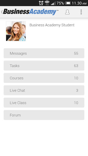BusinessAcademy Screen 2