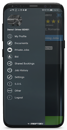 INSOFTDEV Mobility Driver Screen 2