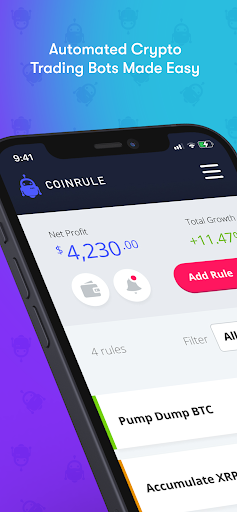 Coinrule Crypto Trading Bot Screen 2