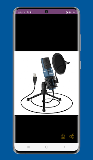 Android application blue yeti microphone guide screenshort