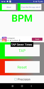 Tap Tempo - BPM Counter Capture d'écran