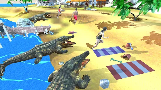 Jogo de ataque de crocodilo 3D