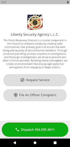 Android application Liberty Security Agency screenshort