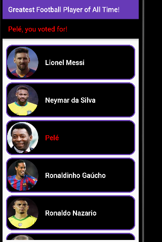 Rank Greatest Footballers Screen 2