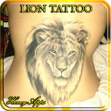 Lion tattoo design icon