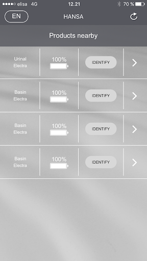 Android application Connect screenshort