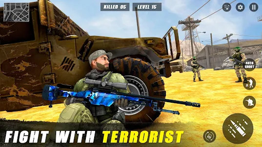 Sniper War Attack: 3D Shooting