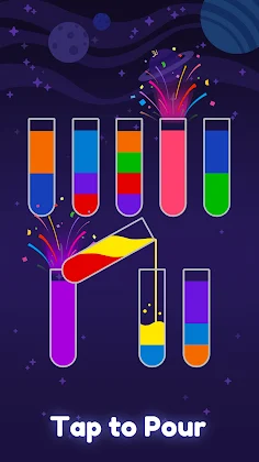 Water Sort, Offline Color Game - Screenshot 1