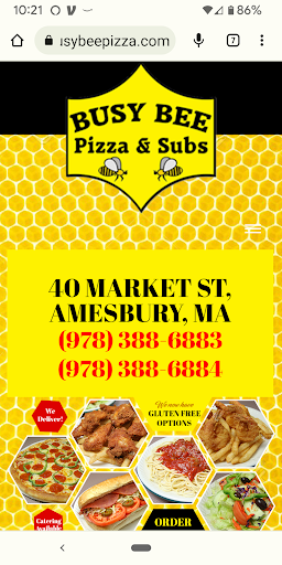 Busy Bee Pizza Screen 3
