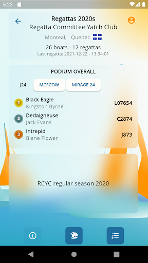 Regatta Committee Screen 3