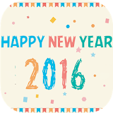 New Year 2016 Zipper Lock free icon