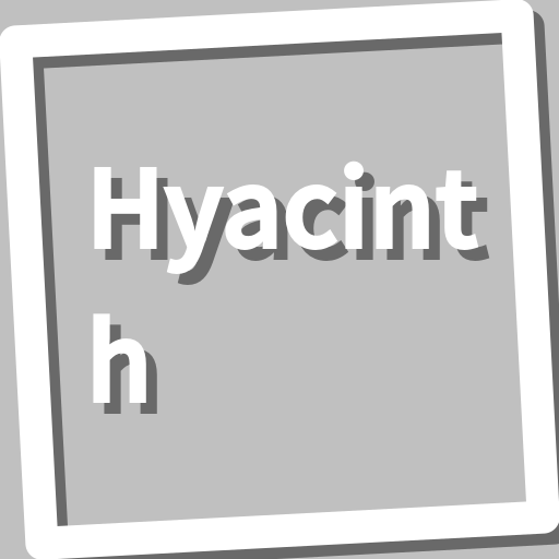 Book, Hyacinth logo