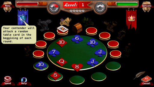 Android application Holdem Solitaire screenshort