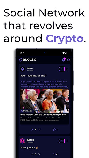 Android application Blocso screenshort